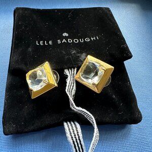 Lele Sadoughi Crystal Stud Earrings